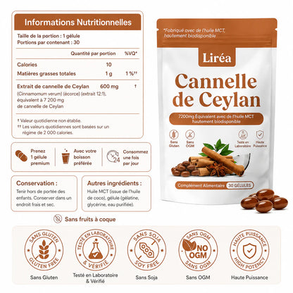 Cannelle de Ceylan 12:1 + Huile MCT