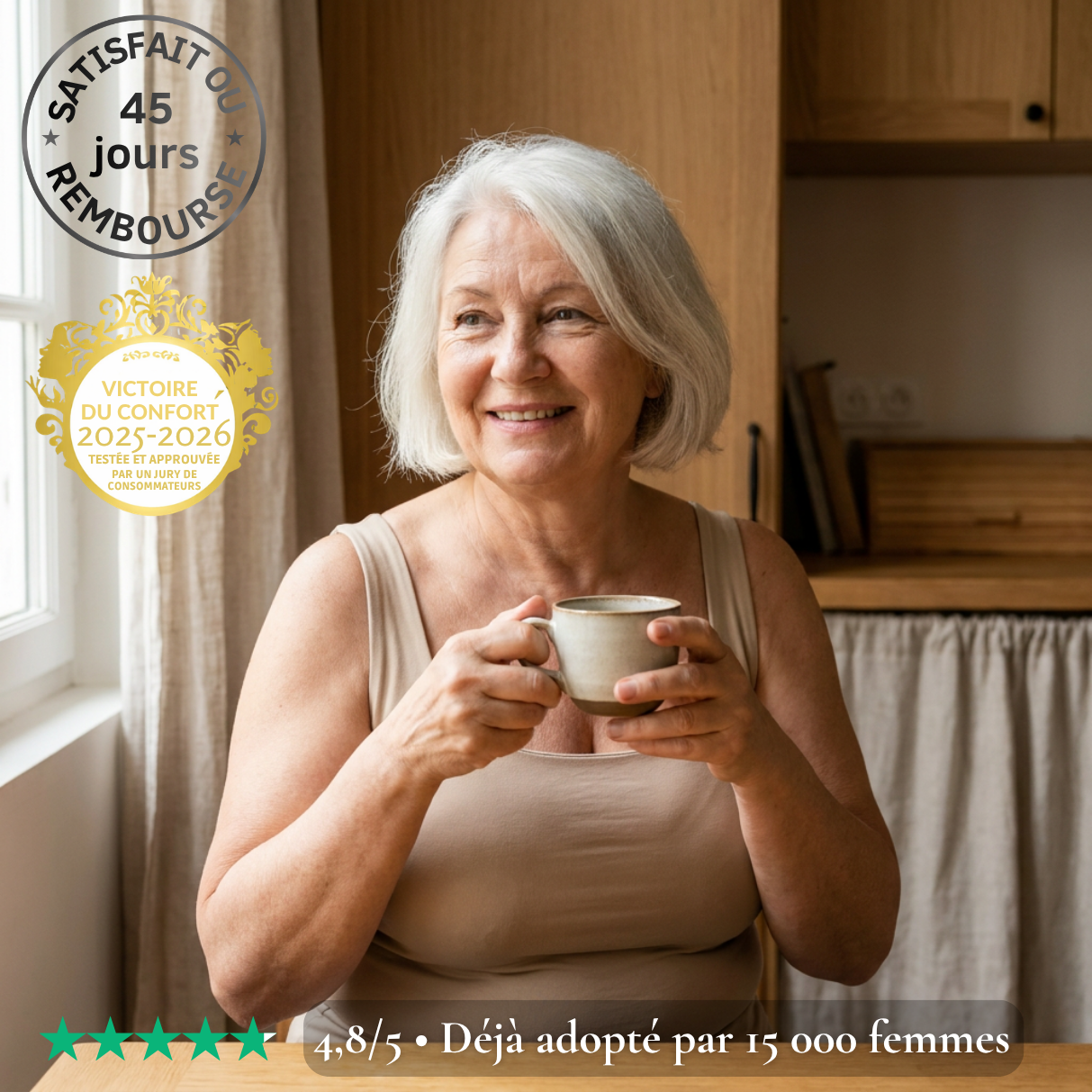 LYNARES ™ - Débardeur confort avec soutien-gorge intégré