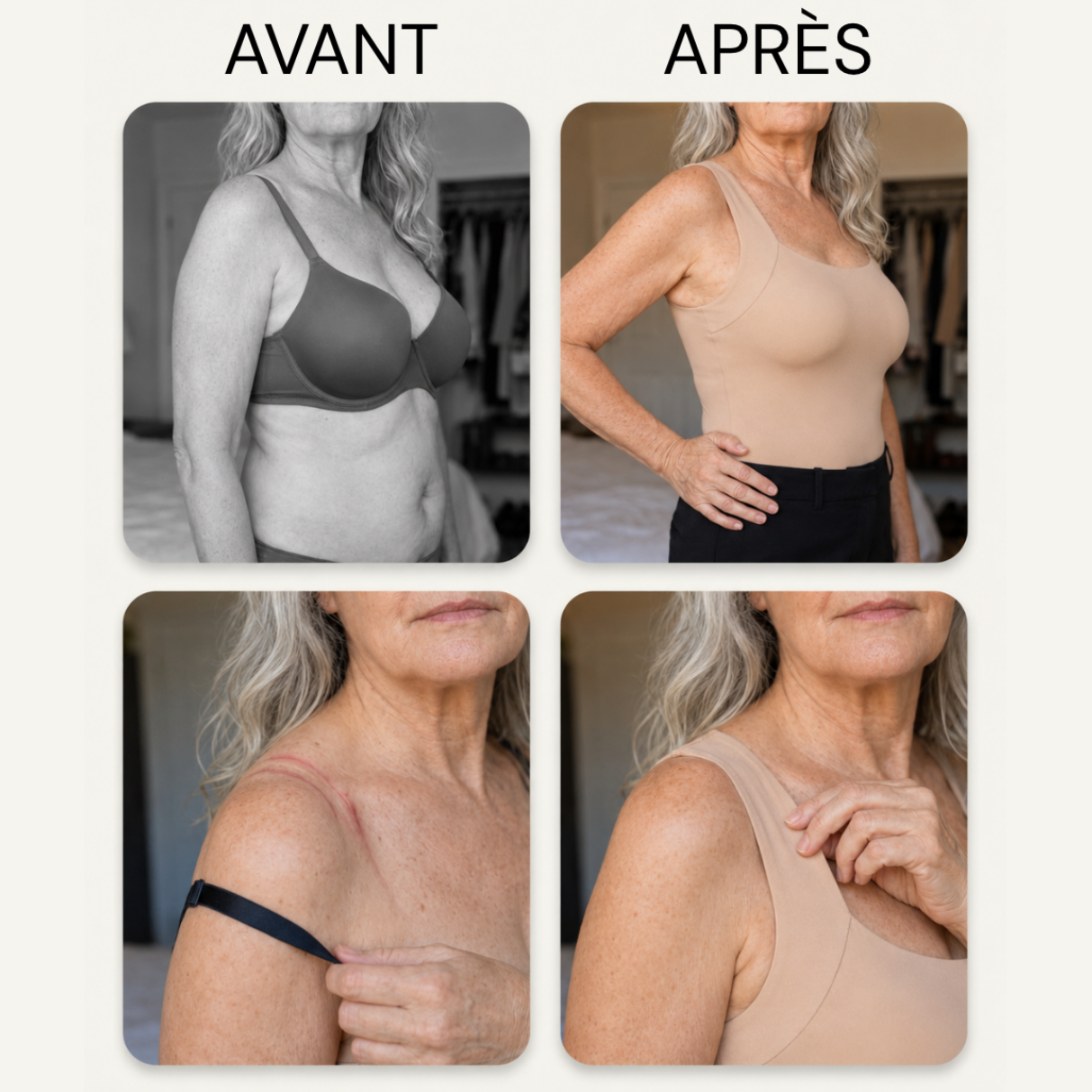 LYNARES ™ - Débardeur confort avec soutien-gorge intégré