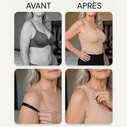LYNARES ™ - Débardeur confort avec soutien-gorge intégré