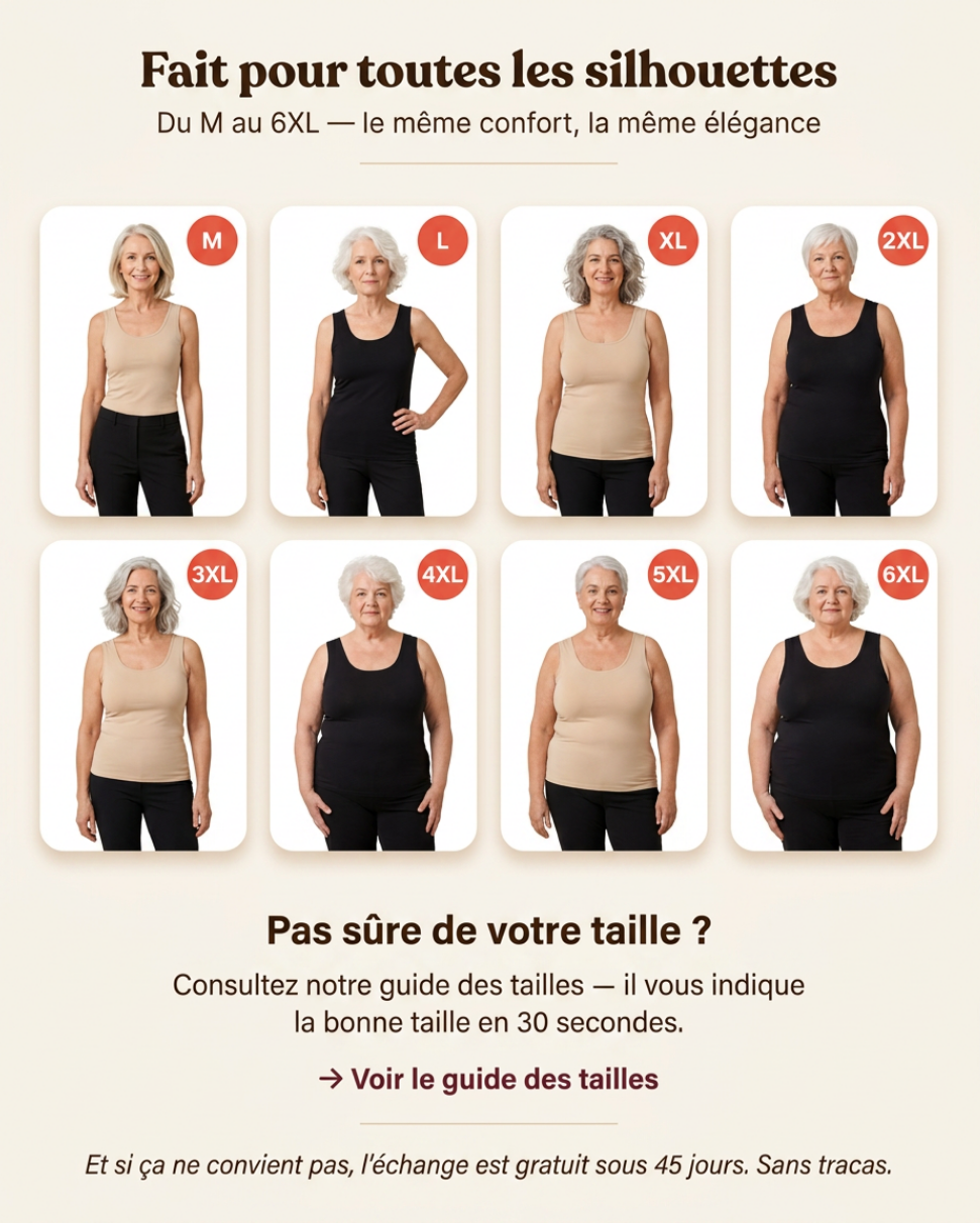 LYNARES ™ - Débardeur confort avec soutien-gorge intégré