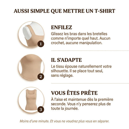 LYNARES ™ - Débardeur confort avec soutien-gorge intégré