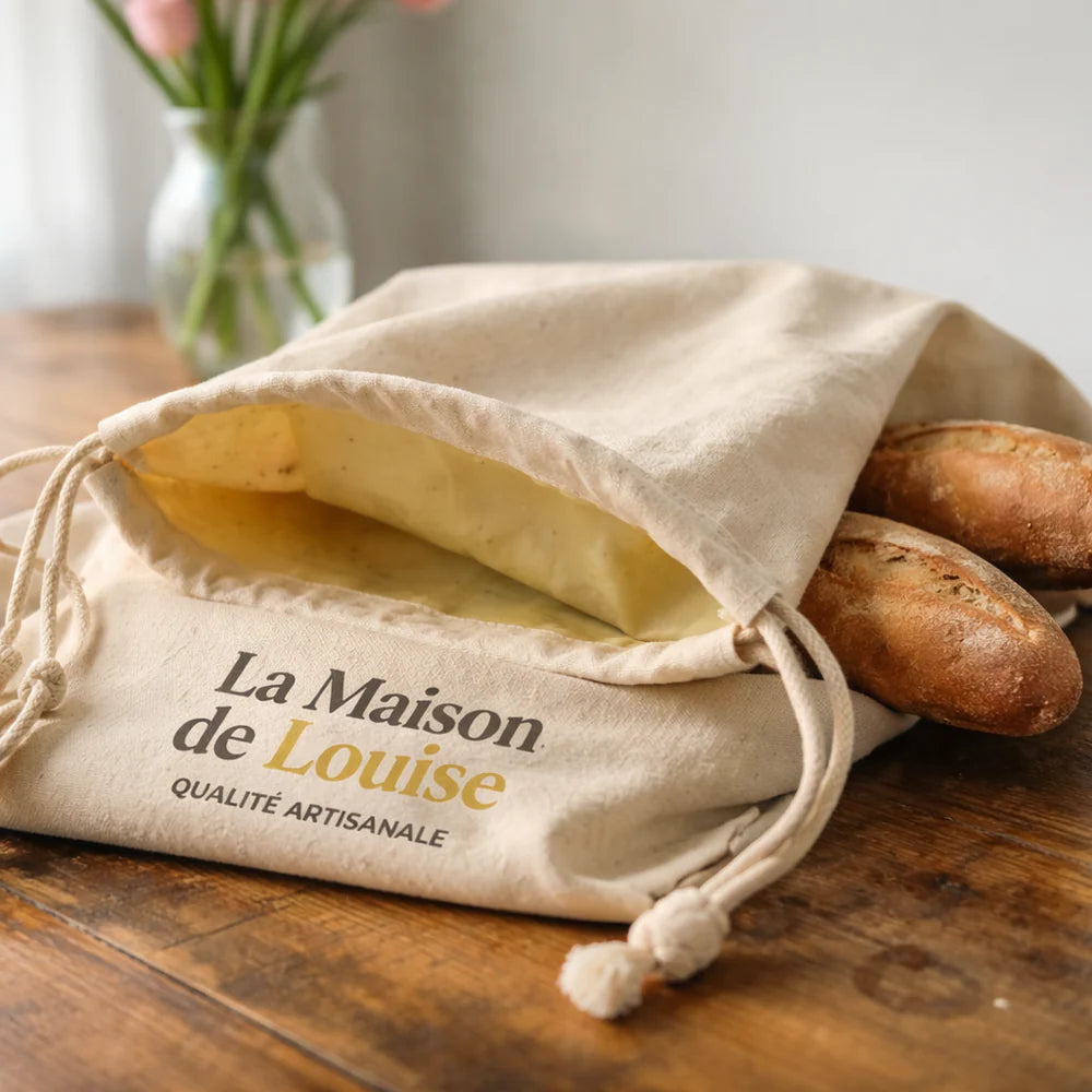 Bolsa para pan de cera de abeja La Maison de Louise