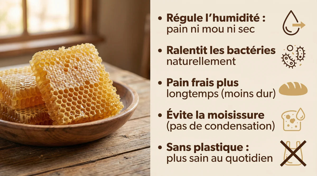 Bolsa para pan de cera de abeja La Maison de Louise